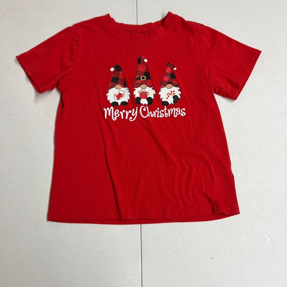 Red Merry Christmas Kids T-Shirt